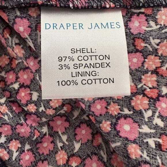 Draper James Mini Dress Floral Puff Sleeves & Pockets Size Small - Picture 11 of 12